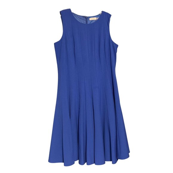 Blue Sleeveless Fit & Flare Party Dress Size 14W - Picture 3 of 6